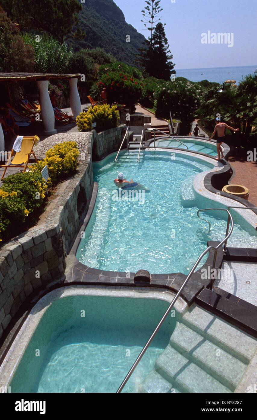 Terme Giardini Poseidon vicino a Forio di Ischia, Italia Foto Stock