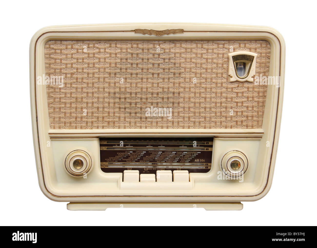 Vecchia radio dal 1950 e l'anni. Foto Stock