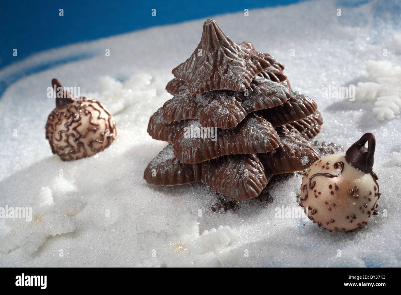 Albero di natale il cioccolato Foto Stock