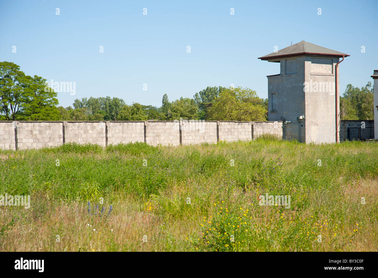 Campo di concentramento di Sachsenhausen Foto Stock