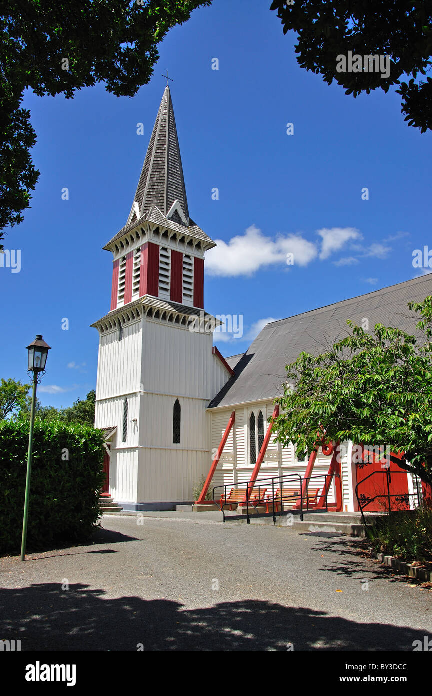 Santi innocenti della Chiesa Anglicana, Church Street, Amberley, North Canterbury, regione di Canterbury, Isola del Sud, Nuova Zelanda Foto Stock