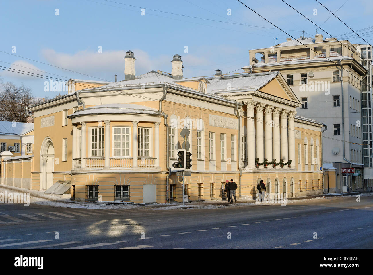 Una casa del russo decembrists Muraviyov-Apostol. Costruito nel XVIII secolo. Mosca Foto Stock