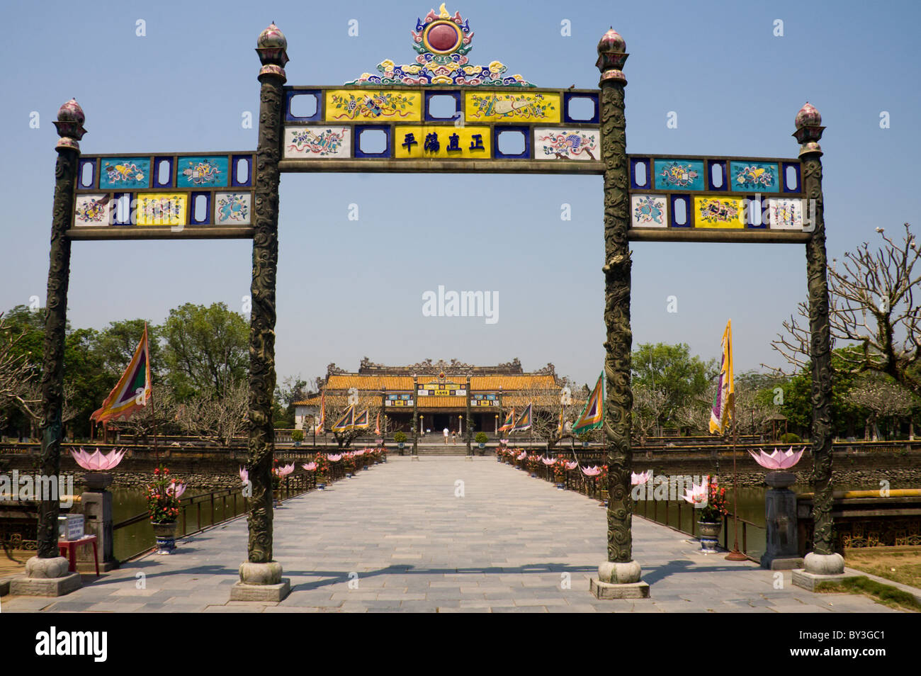 Gateway, Imperial Palace, tonalità, Vietnam Foto Stock
