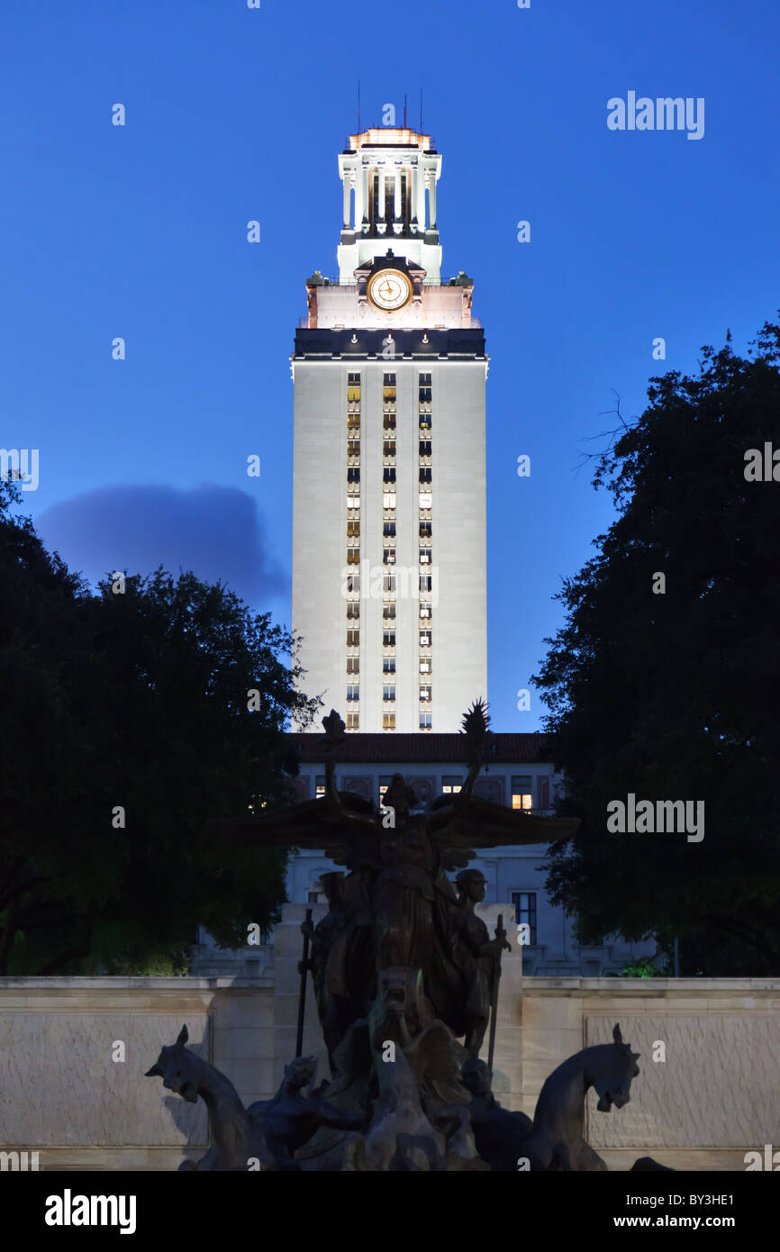 La University of Texas Tower, Austin, Texas, Stati Uniti d'America Foto Stock