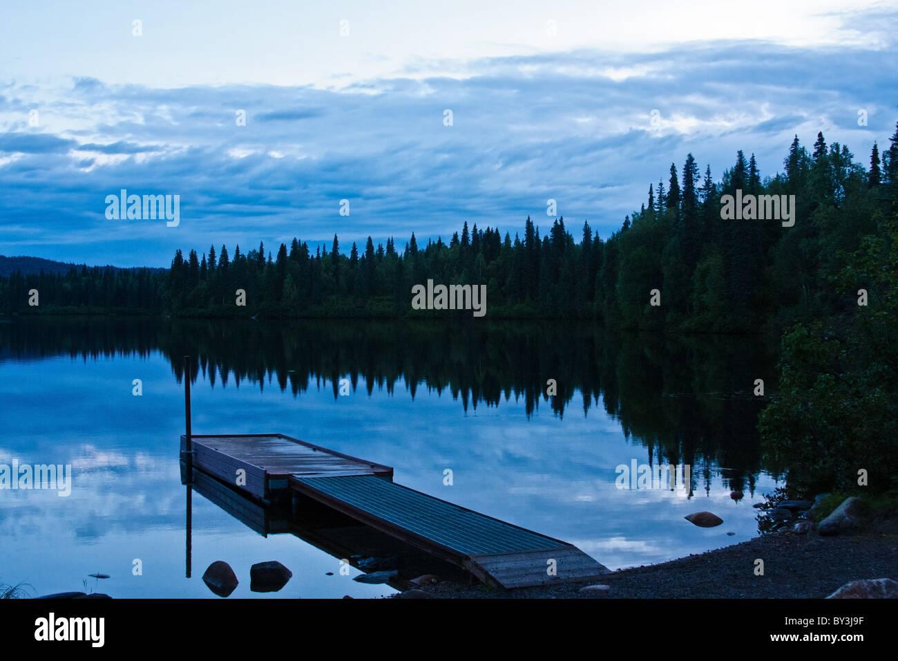 Byers Lago, Denali State Park, Alaska Foto Stock
