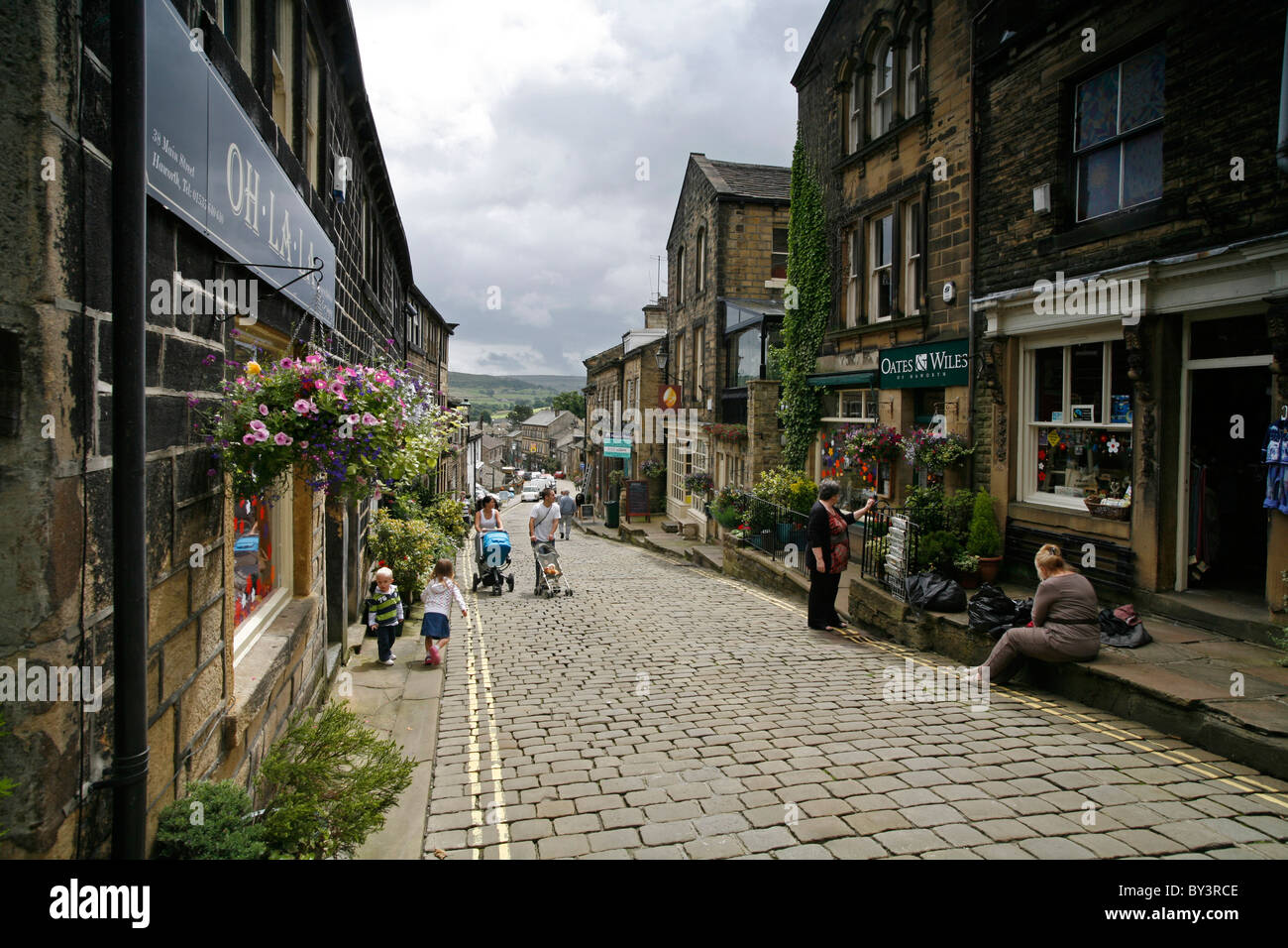 Haworth West Yorkshire - Casa per le sorelle Bronte Foto Stock