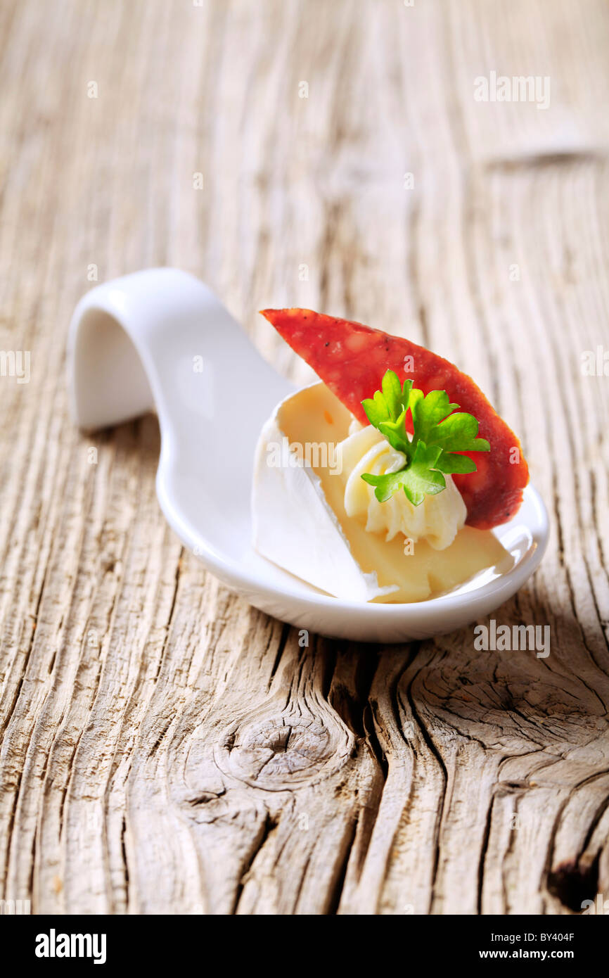 Spuntino del formaggio Foto Stock