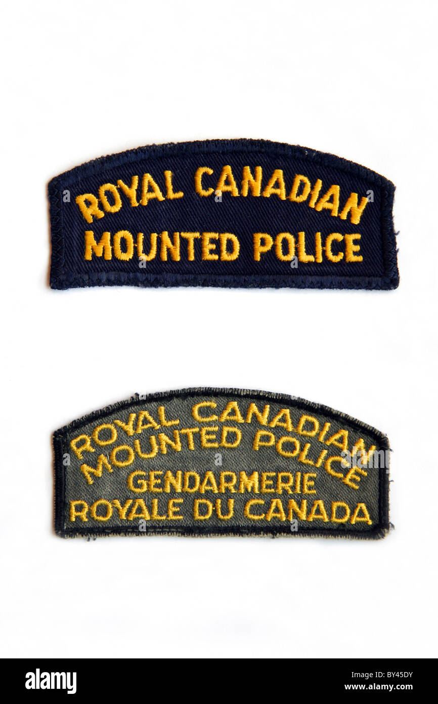 RCMP Royal Canadian polizia montata patch Foto Stock