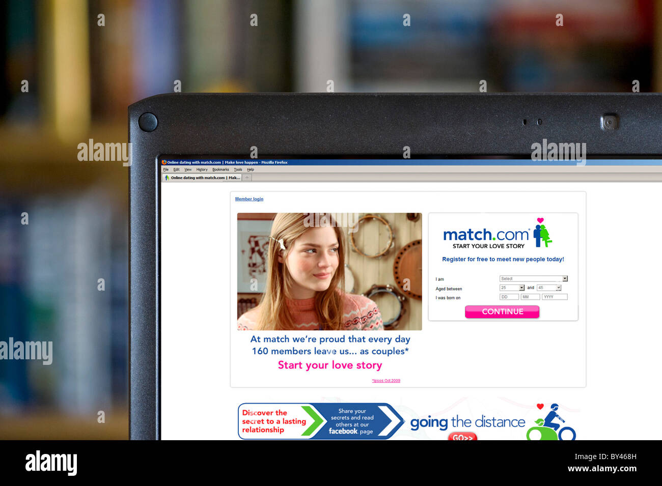 Incontri Online con match.com, REGNO UNITO Foto Stock