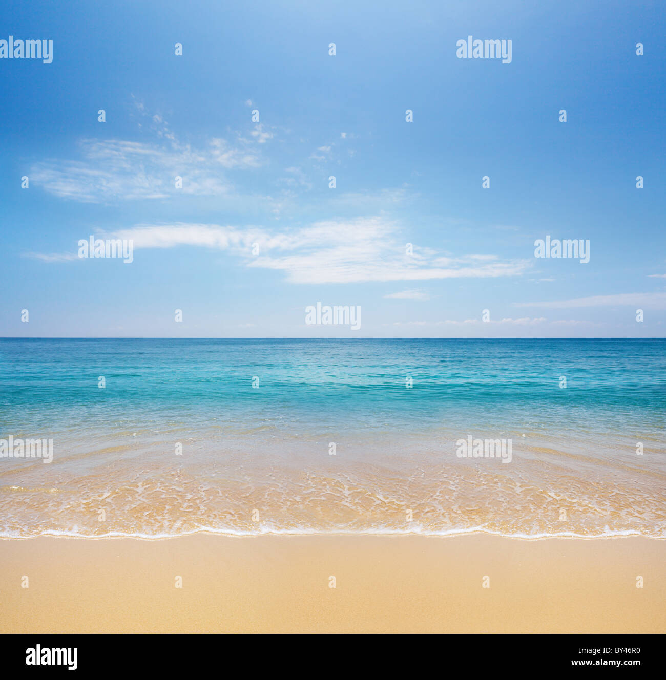 Spiaggia e mare Foto Stock