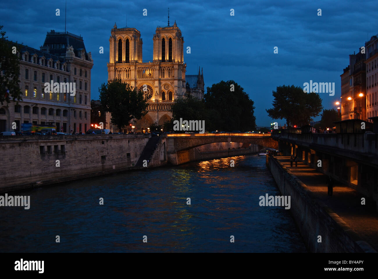 La cattedrale di Notre Dame di Parigi, Francia. Foto Stock