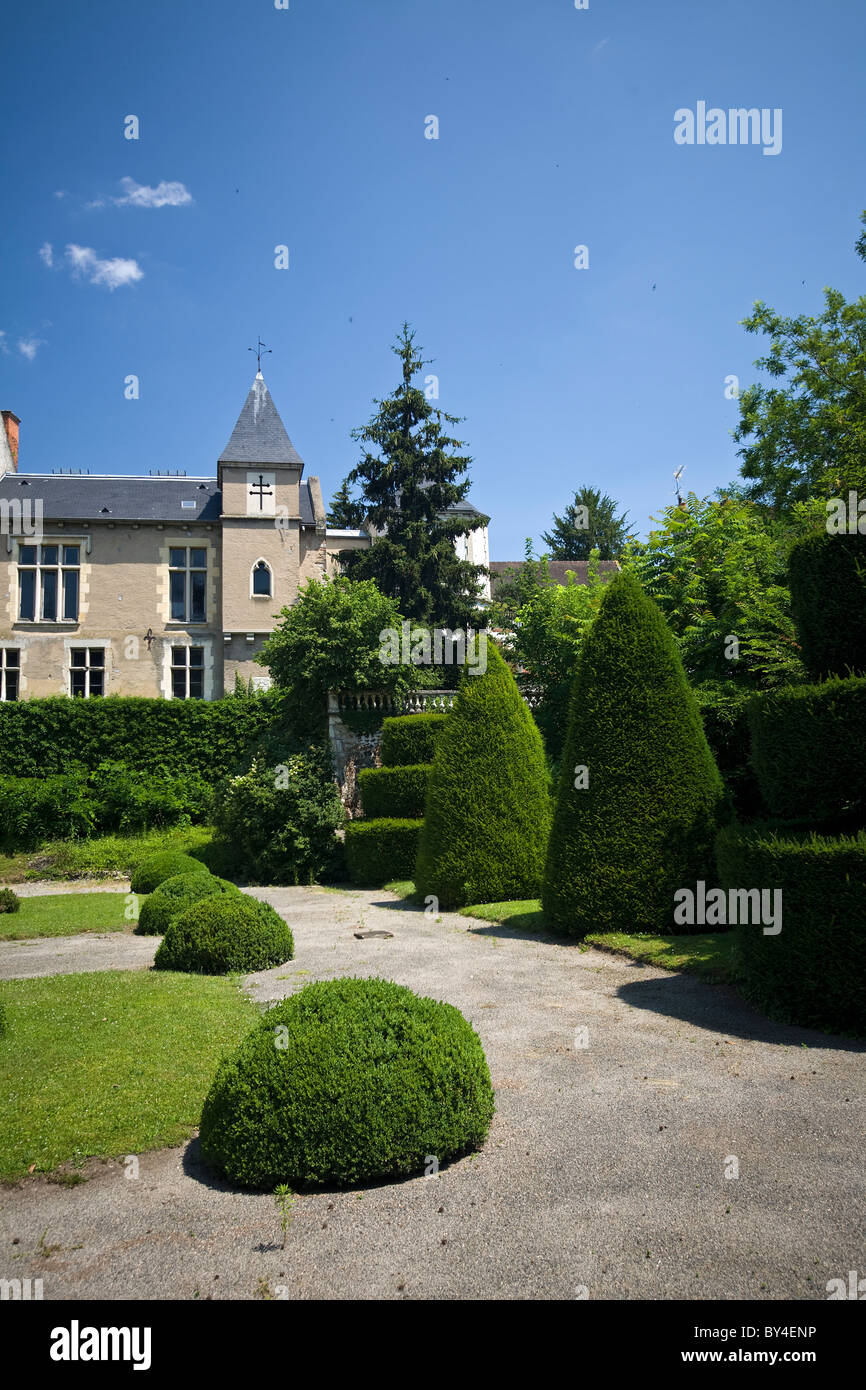 In Vichy, il "Castel Franc' e il suo parco formale (Francia). Casa Municipale e giardino pubblico. Foto Stock