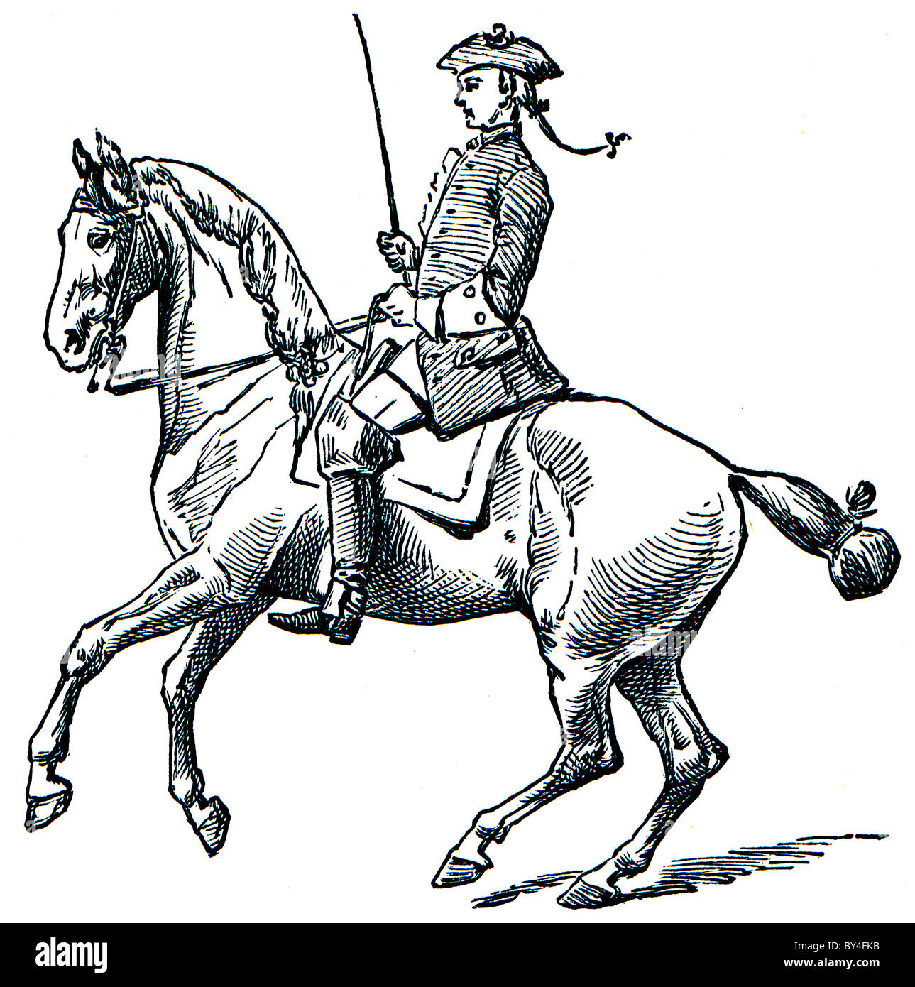 Un passaggio allungato a sinistra Foto Stock