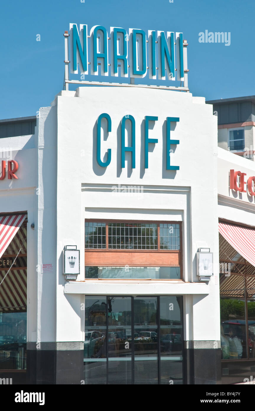 Nardini Cafe Largs North Ayrshire in Scozia Foto Stock