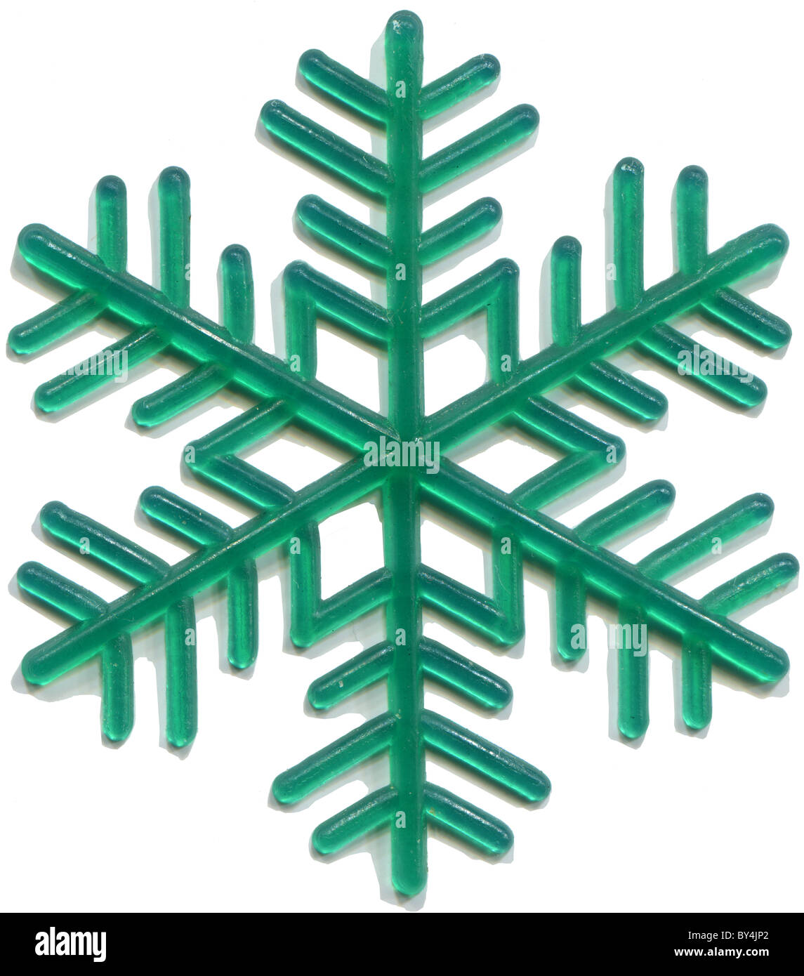 Il simbolo del fiocco di neve giocattolo di plastica Foto Stock