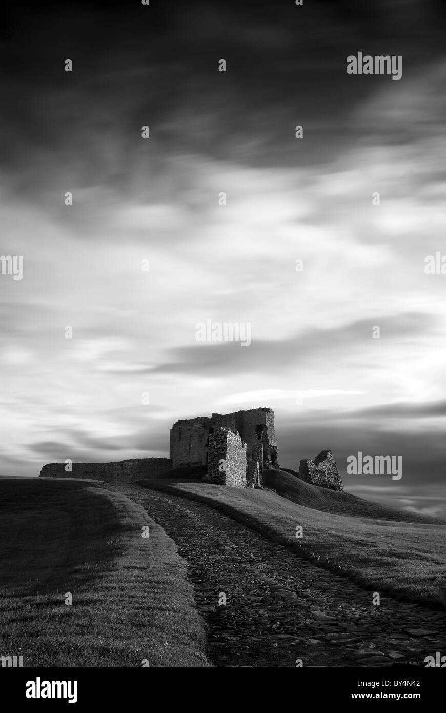 Duffus Castle in Moray Scozia Scotland Foto Stock