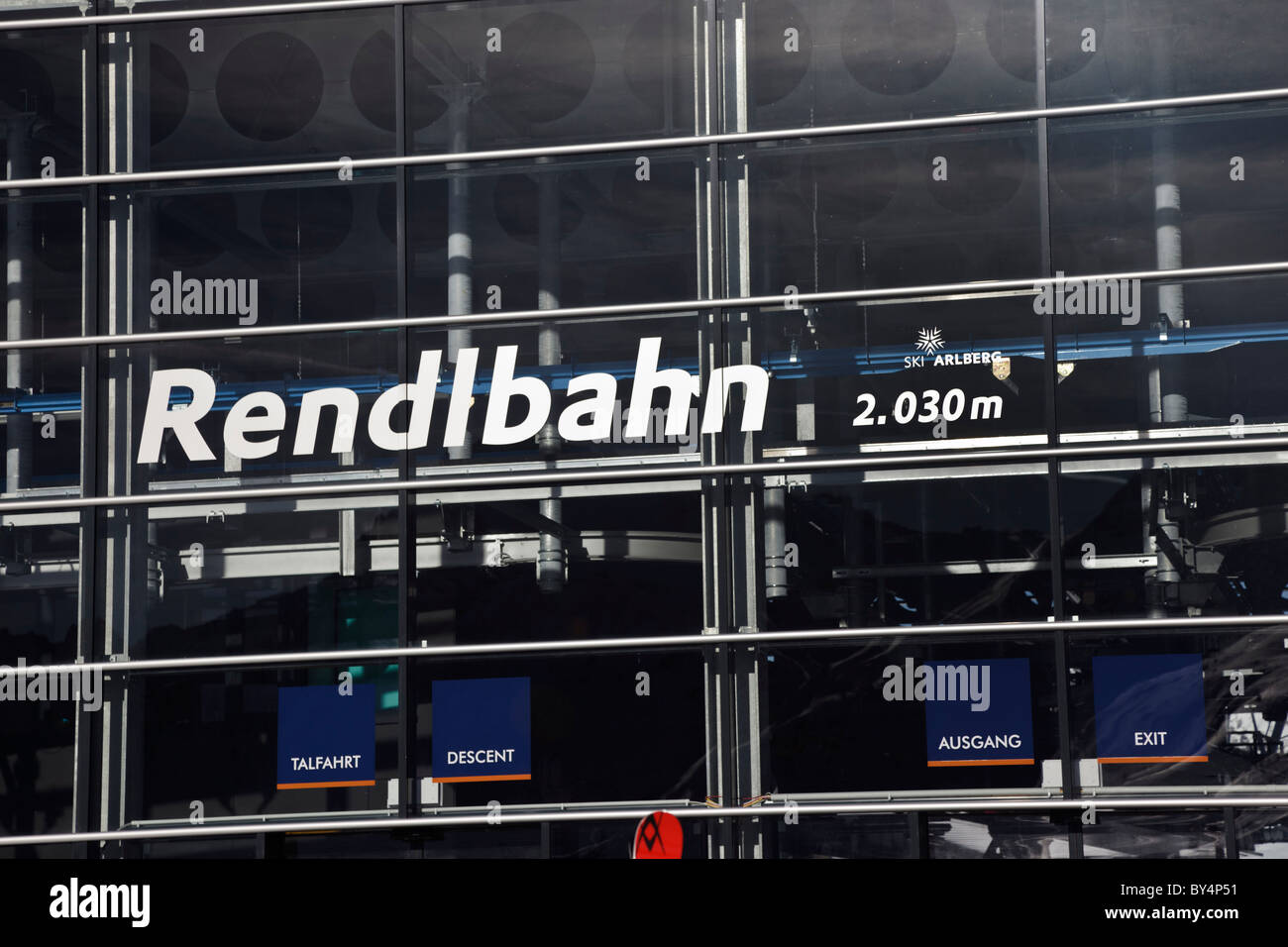 Stazione superiore della nuova Rendle skilift del Rendlbeach (2030m) Foto Stock