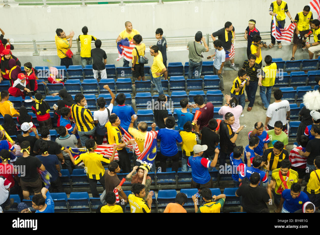 Kuala Lumpur, Malesia - 15 dicembre 2010: AFF Suzuki Cup, Malaysia vs Vietnam, a Bukit Jalil National Stadium. Foto Stock