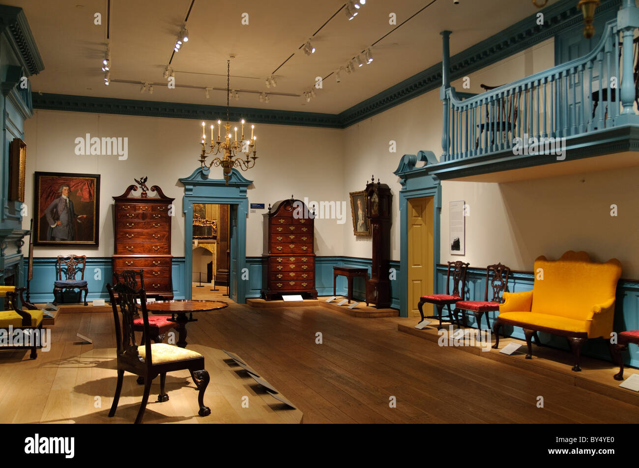 La sala da ballo di Alessandria, 1793, (Alexandria, Virginia), American ala, Metropolitan Museum of Art di New York City, Foto Stock