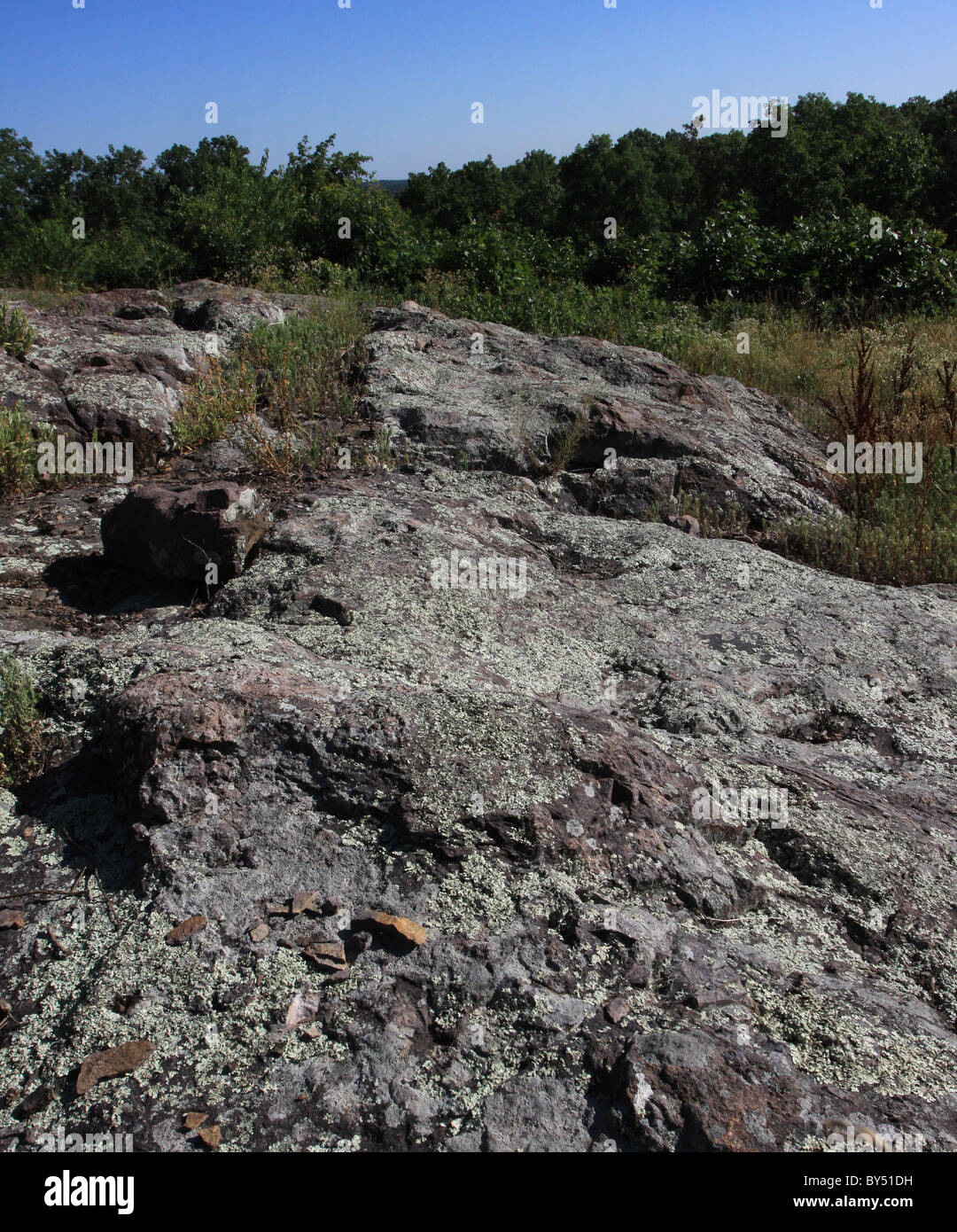 Taum Sauk Mountain State Park Missouri riolite San Francois montagne formazioni di roccia vulcanica Foto Stock