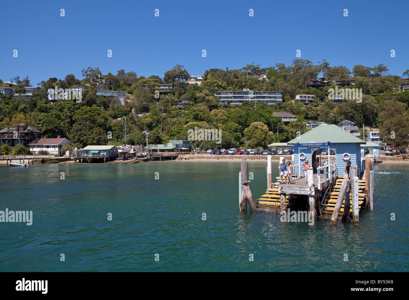 Palm Beach Wharf, spiagge settentrionali, Sydney, NSW, Australia Foto Stock