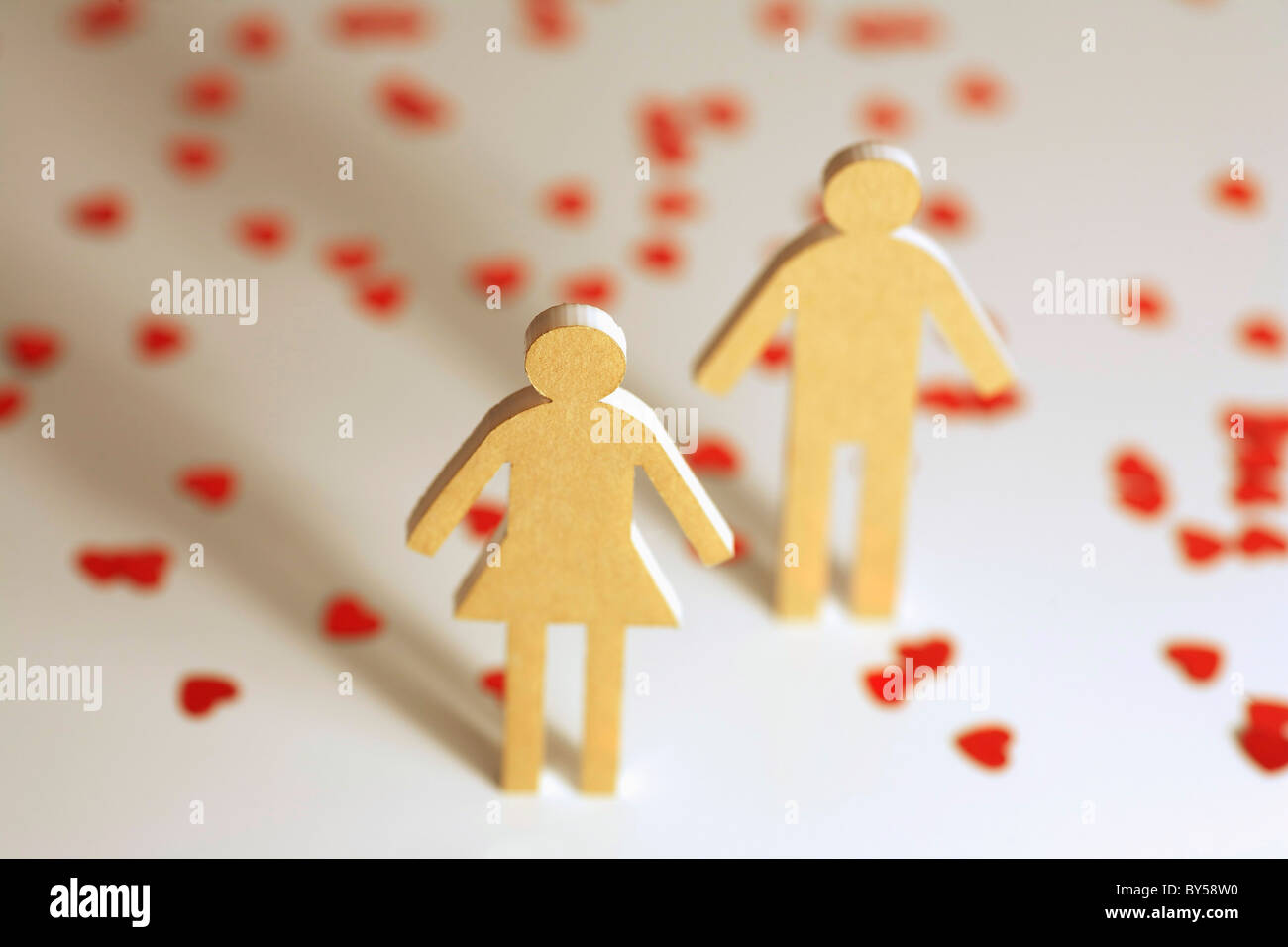 Bastone di legno figure Foto Stock