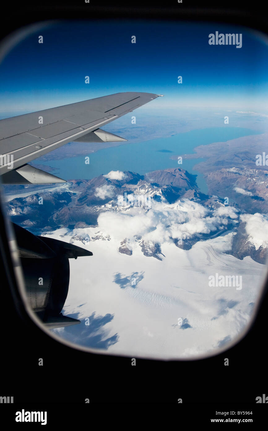 Vista da un aereo in volo Foto Stock