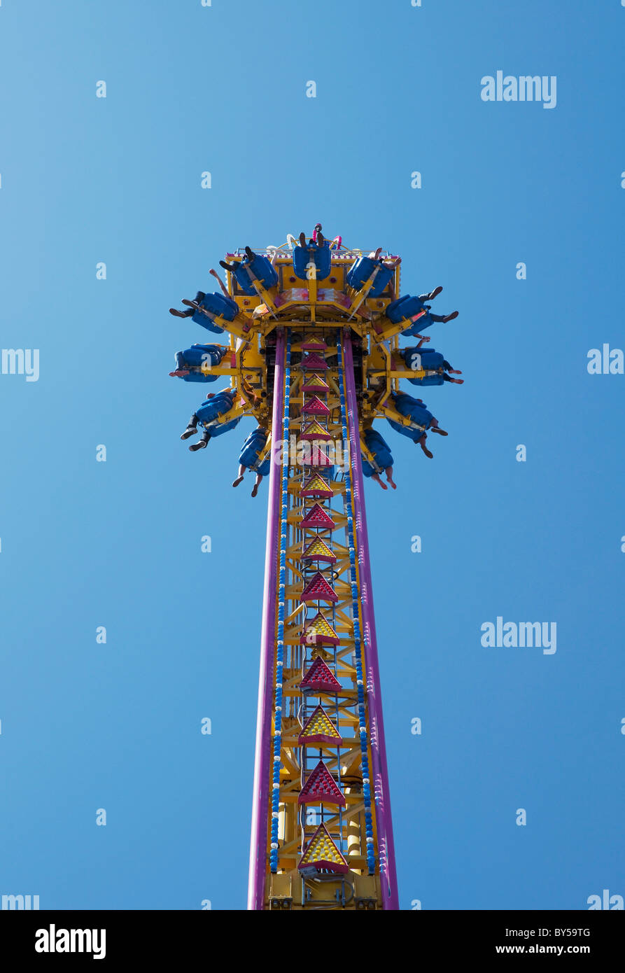 Parco dei divertimenti di corsa Foto Stock