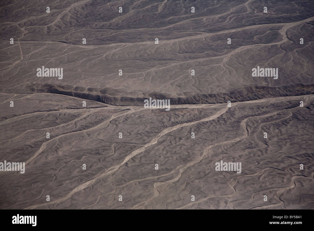 Paesaggio arido nel deserto di Atacama, Cile Foto Stock