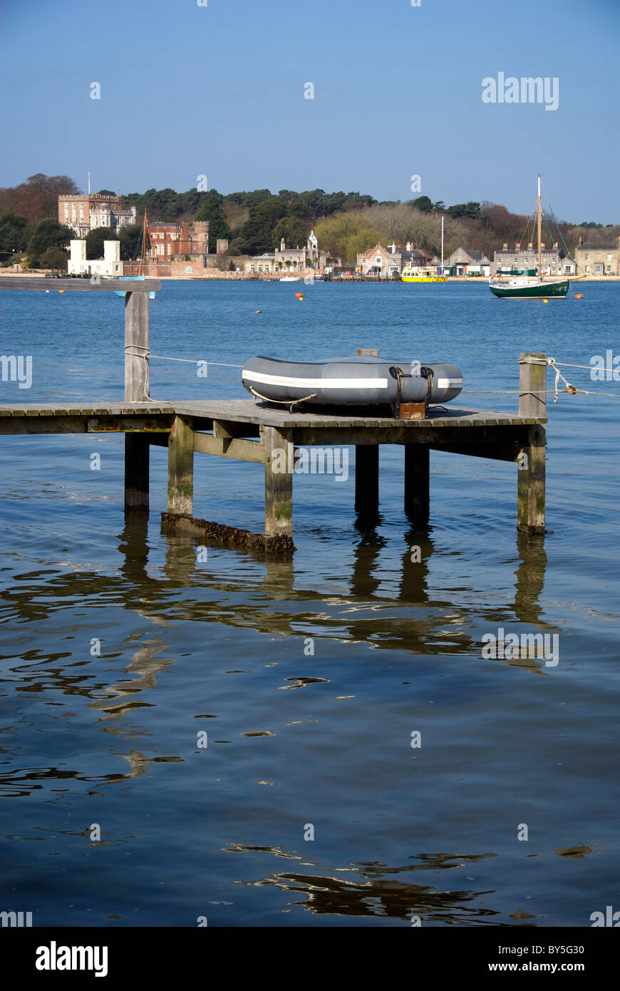 Southsea Hampshire REGNO UNITO Jetty Brownsea Island National Trust Foto Stock