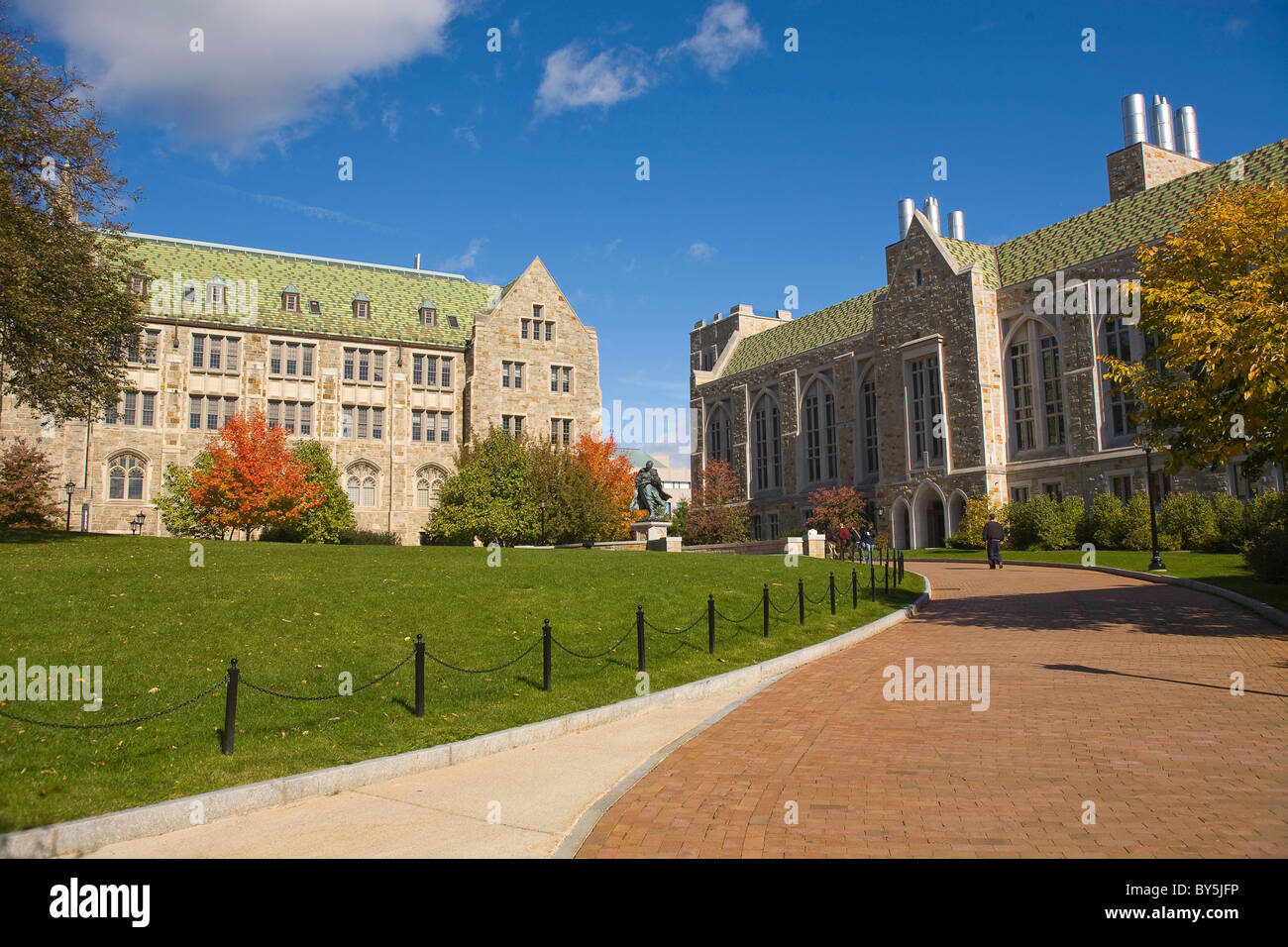 Il Boston College Campus Chestnut Hill, Massachusetts Foto Stock