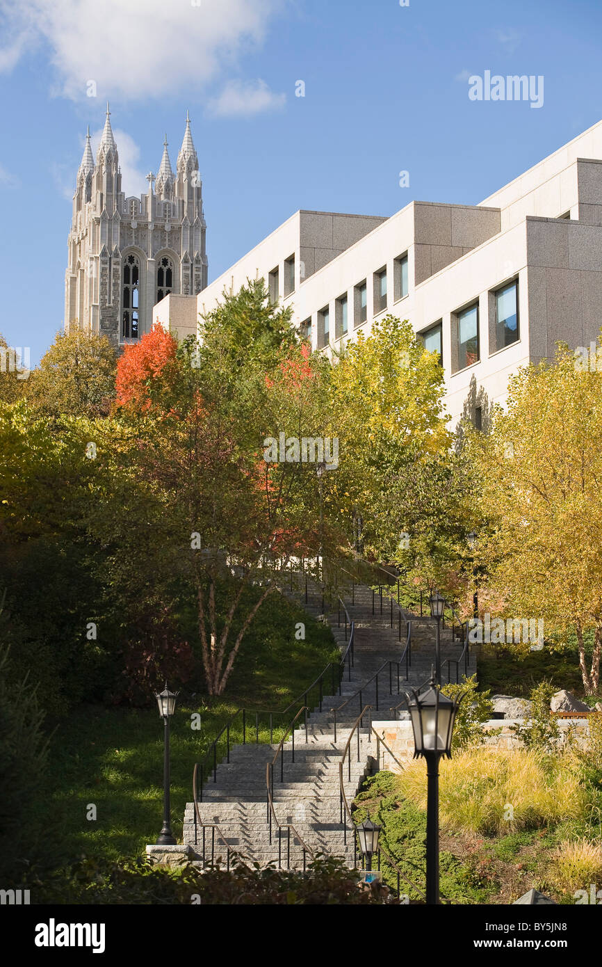 Il Boston College Campus Chestnut Hill, Massachusetts Foto Stock