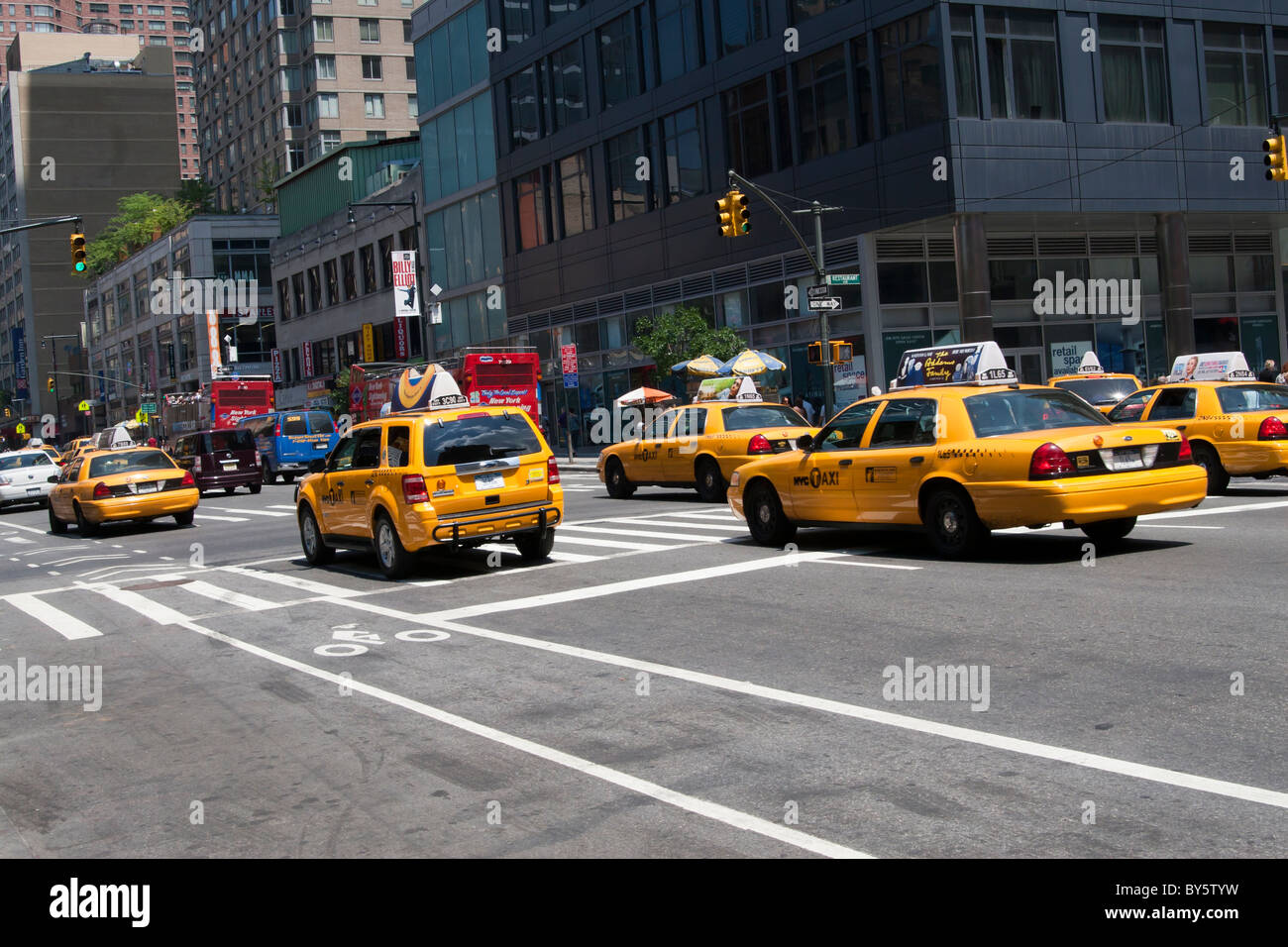 New York City taxi Foto Stock