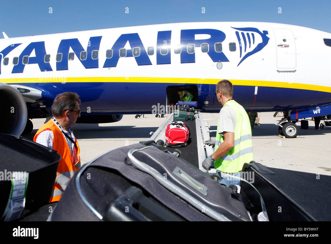 Compagnia aerea a basso costo Ryan Air Foto Stock