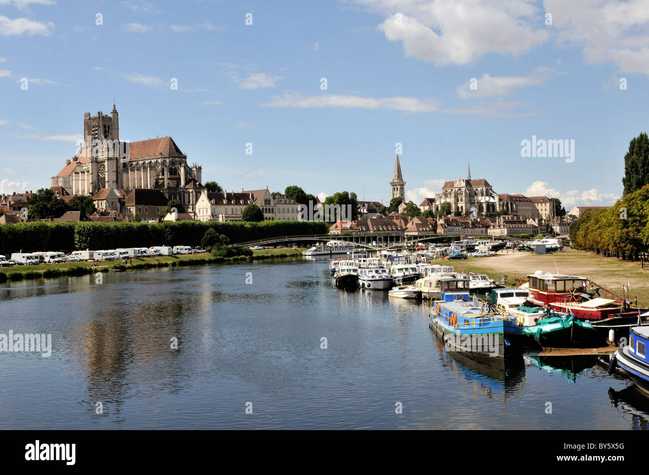 Auxerre (89) : la città Foto Stock
