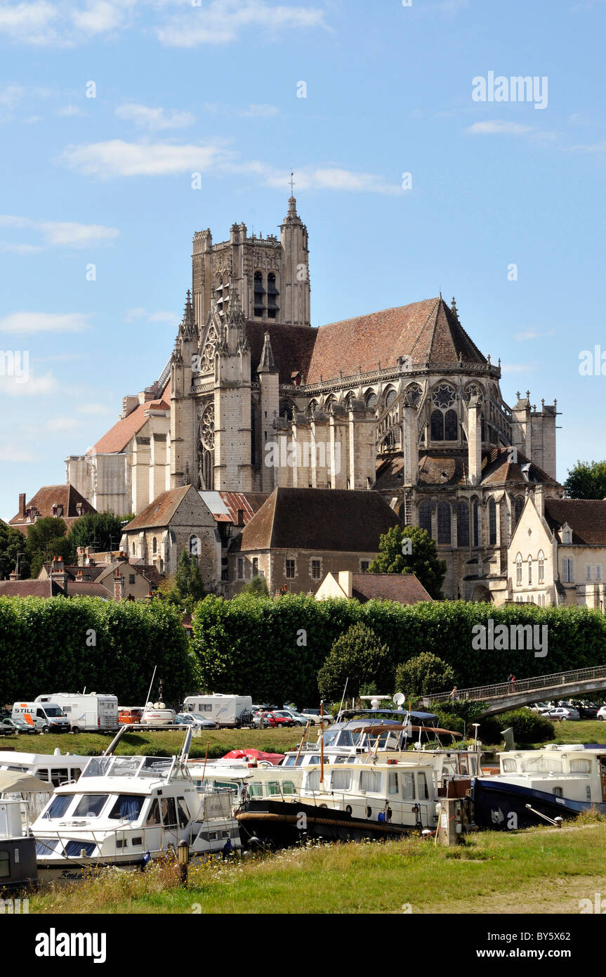 Auxerre (89) : Cattedrale di Auxerre ("Cathédrale Saint-Étienne d'Auxerre') Foto Stock