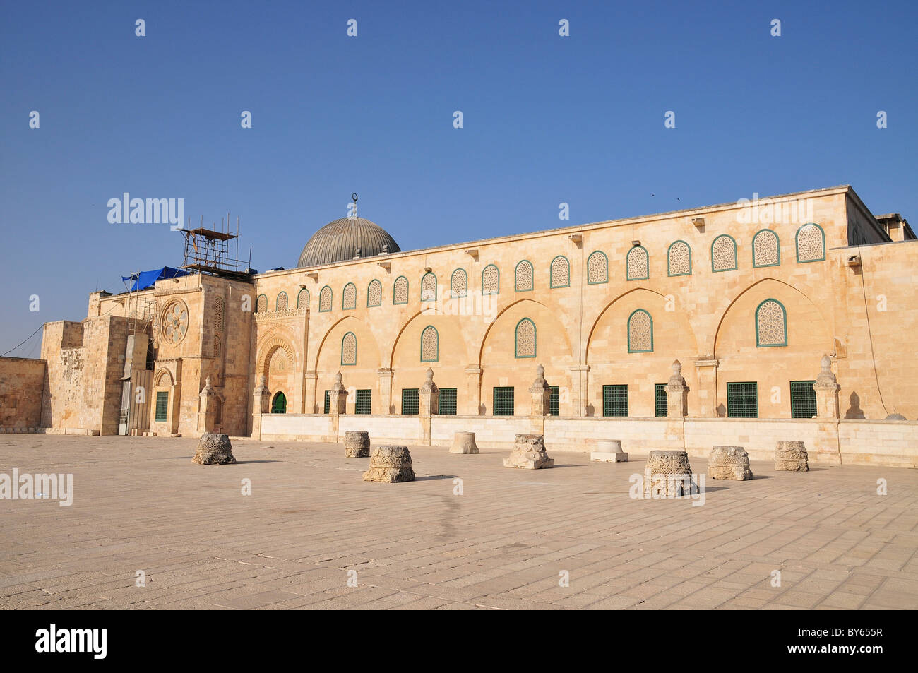 Israele, Gerusalemme, Haram esh Sharif (Temple Mount) Moschea di Al-Aqsa Foto Stock