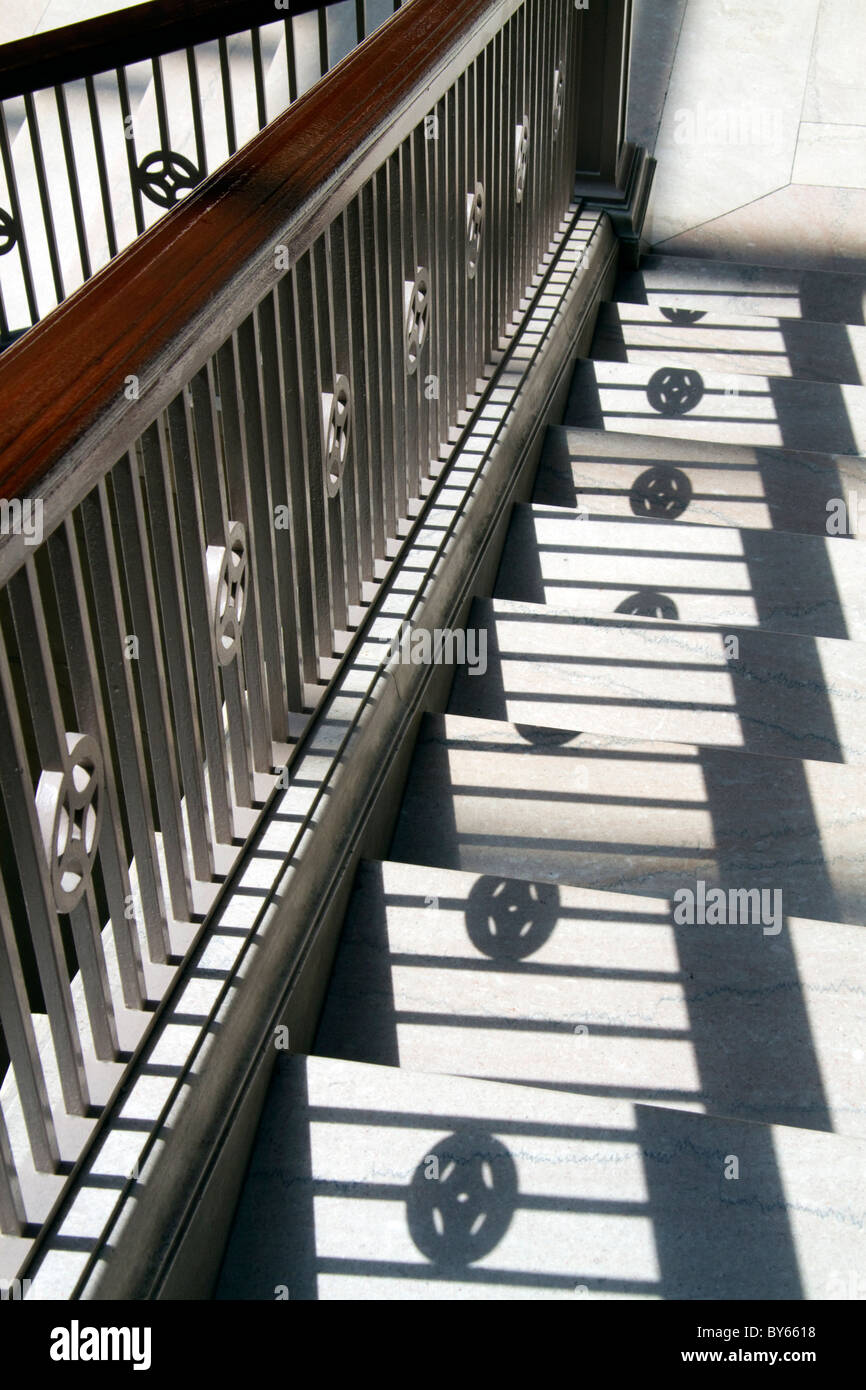 La grande scala presso l'Art Institute of Chicago, Illinois, Stati Uniti d'America. Foto Stock