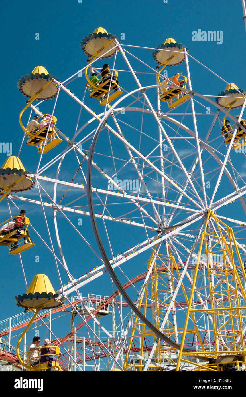Il Luna Park parco divertimenti, St Kilda, Melbourne, Australia Foto Stock