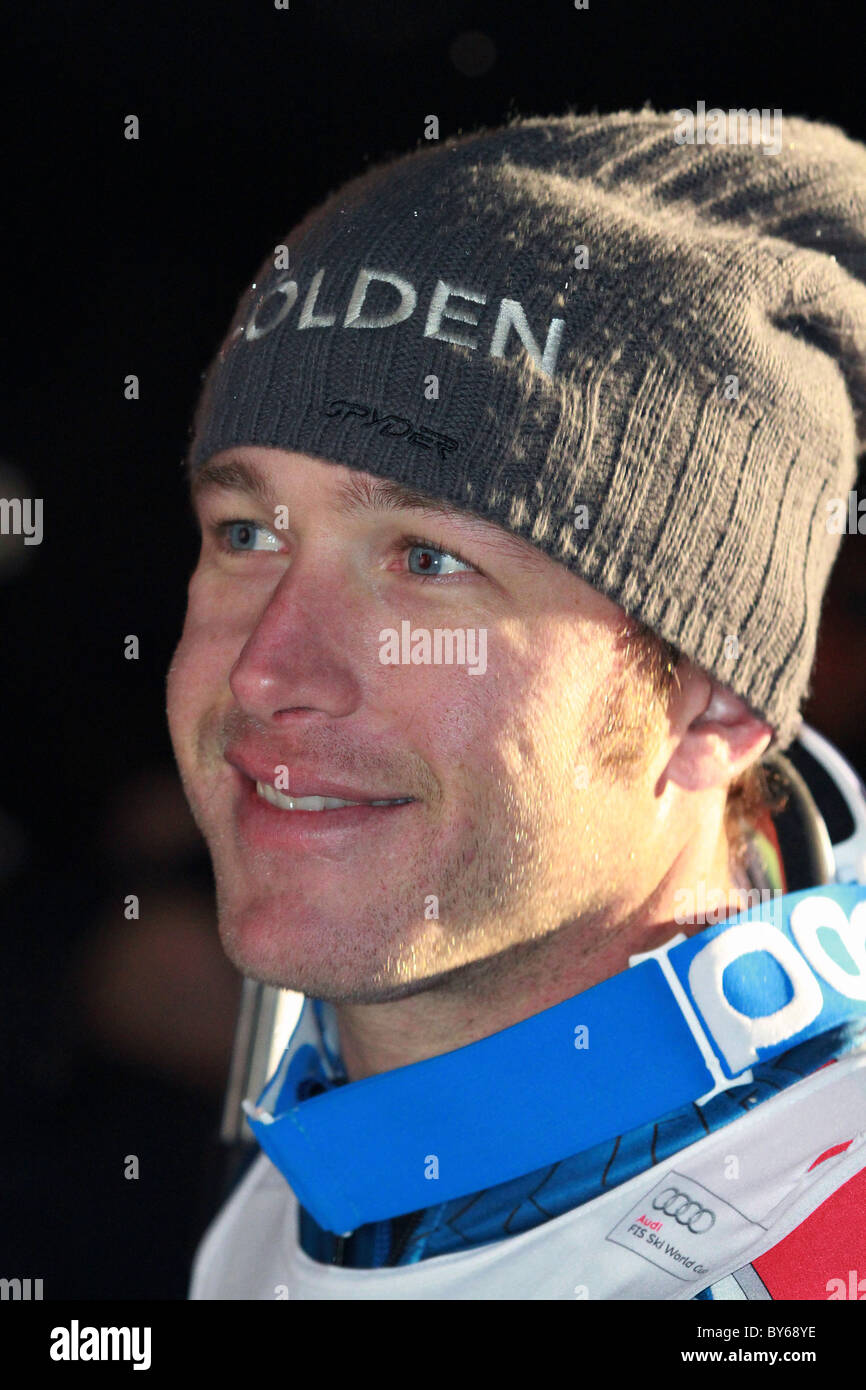 Bode Miller, STATI UNITI D'AMERICA, terzo posto nella gara mens - MUENCHEN, 02.01.2011, slalom parallelo Olympiaberg, Coppa del Mondo di sci alpino Foto Stock