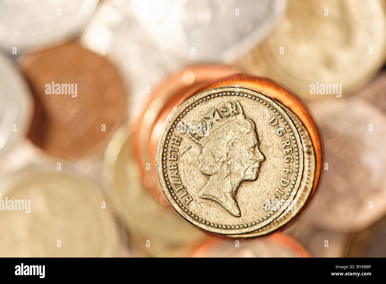 Monetazione britannica Foto Stock