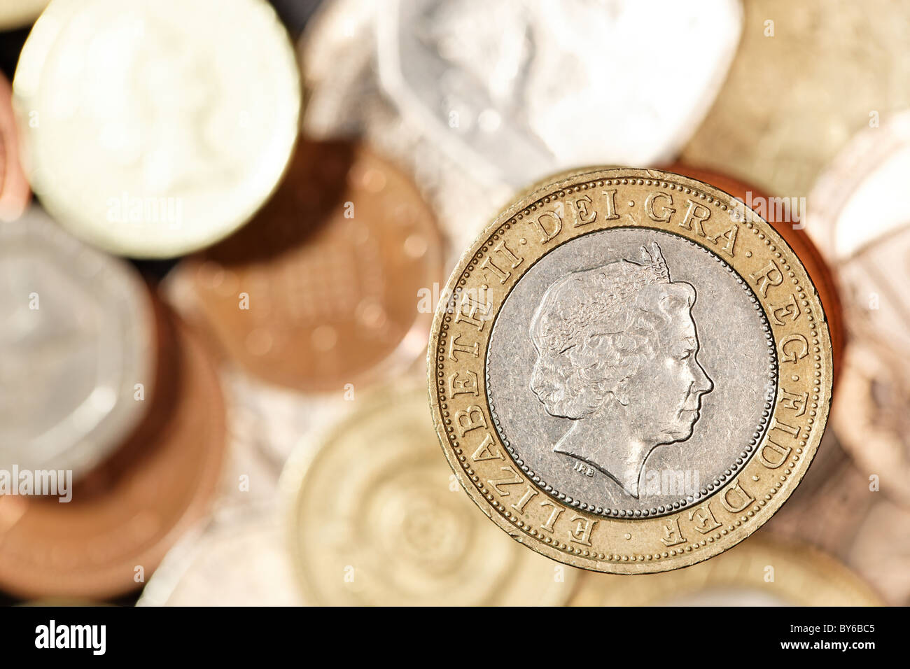 Monetazione britannica Foto Stock