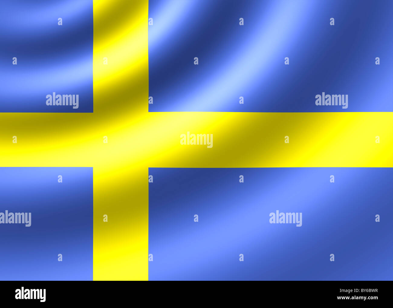 Bandierina della Svezia Foto Stock