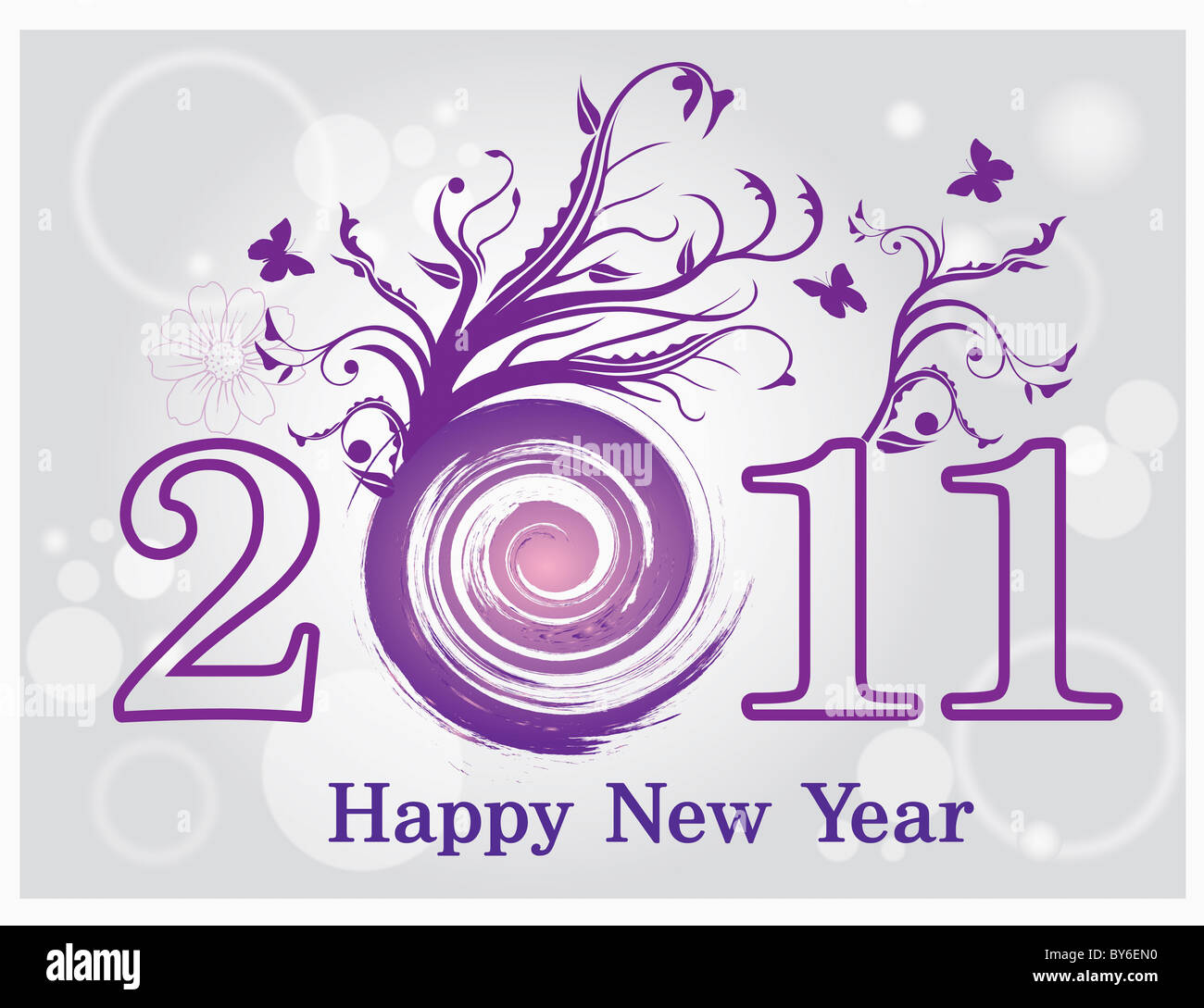 2011 felice anno nuovo Foto Stock