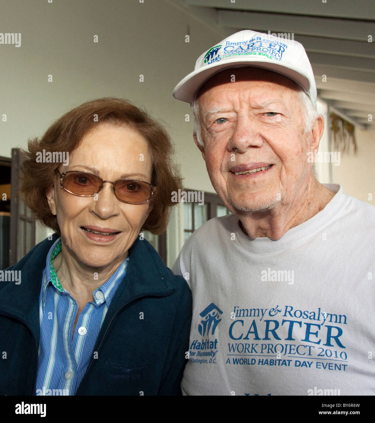 L'ex presidente americano Jimmy Carter e sua moglie Rosalynn. Foto Stock