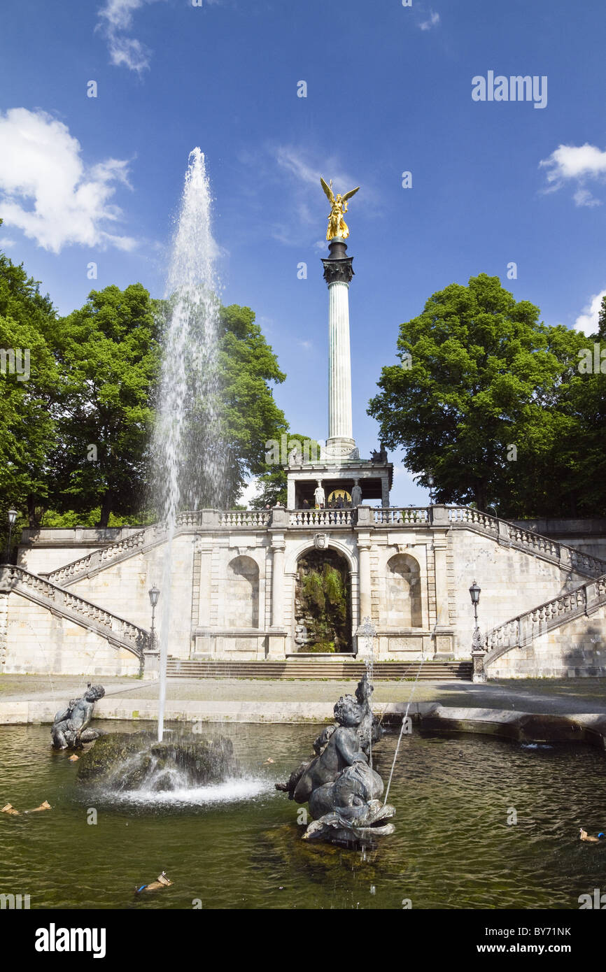 Angelo della Pace, Monaco di Baviera, Baviera, Germania Foto Stock