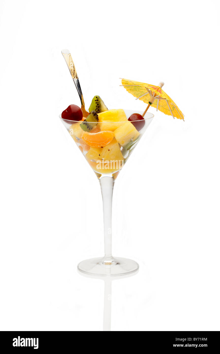 Prodotti alimentari - Dessert - Macedonia di frutta. Foto Stock