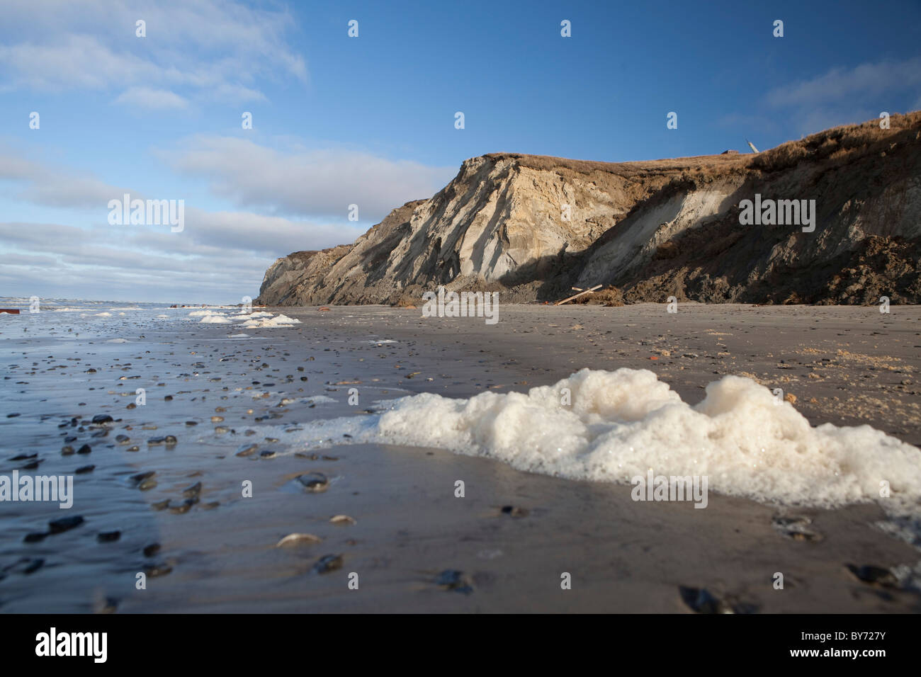 La penisola di Yamal , Siberia occidentale , Russia . La tribù Nenet modo della vita di fronte da minacce di esplorazione del gas e del cambiamento climatico Foto Stock