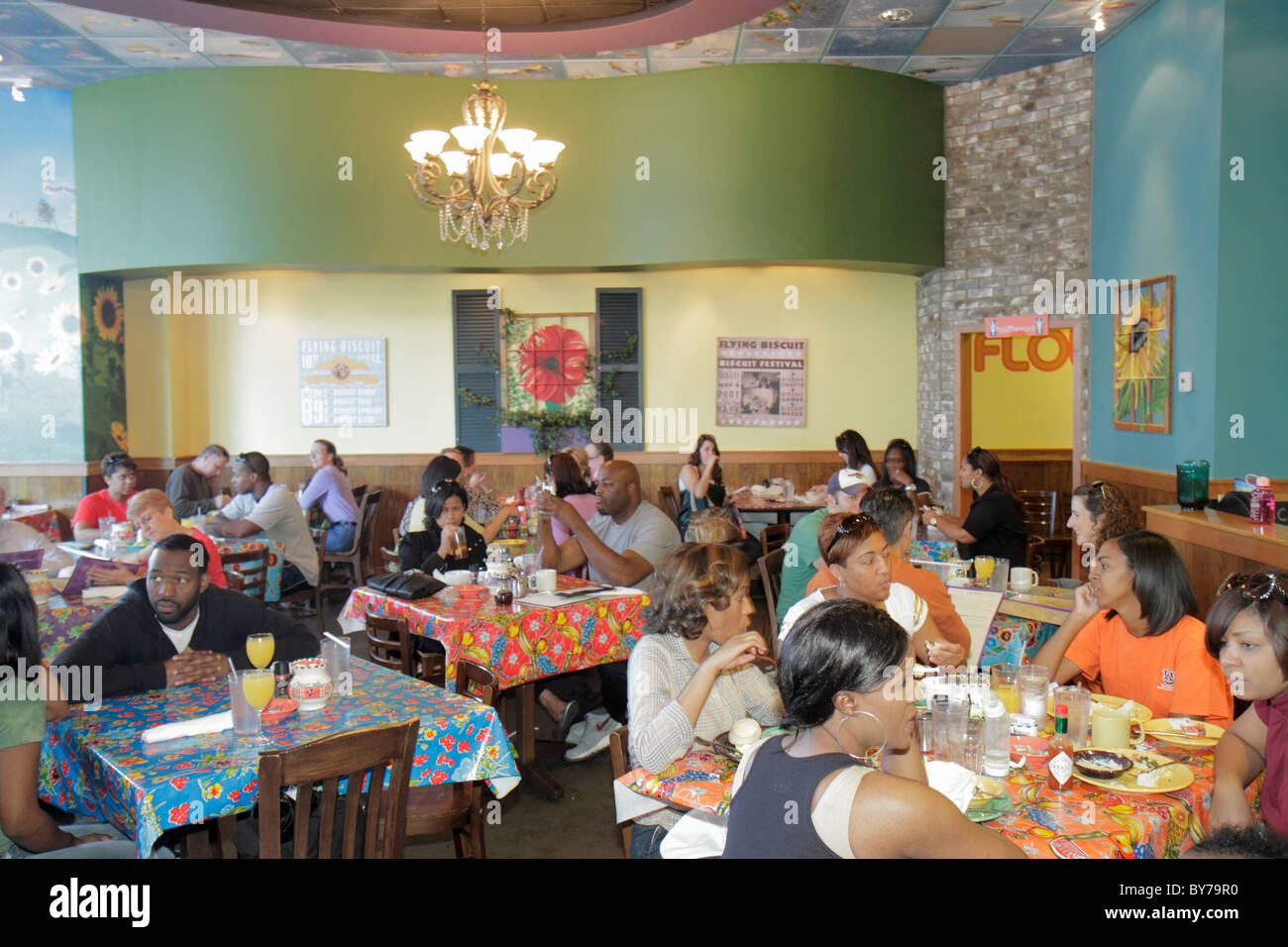 Atlanta Georgia, Buckhead, Peachtree Street, Terminus, Flying Biscuit Cafe, ristorante ristoranti, ristoranti, ristoranti, ristoranti, ristoranti, ristoranti, ristoranti, caffè, bistrot, informale, B Foto Stock