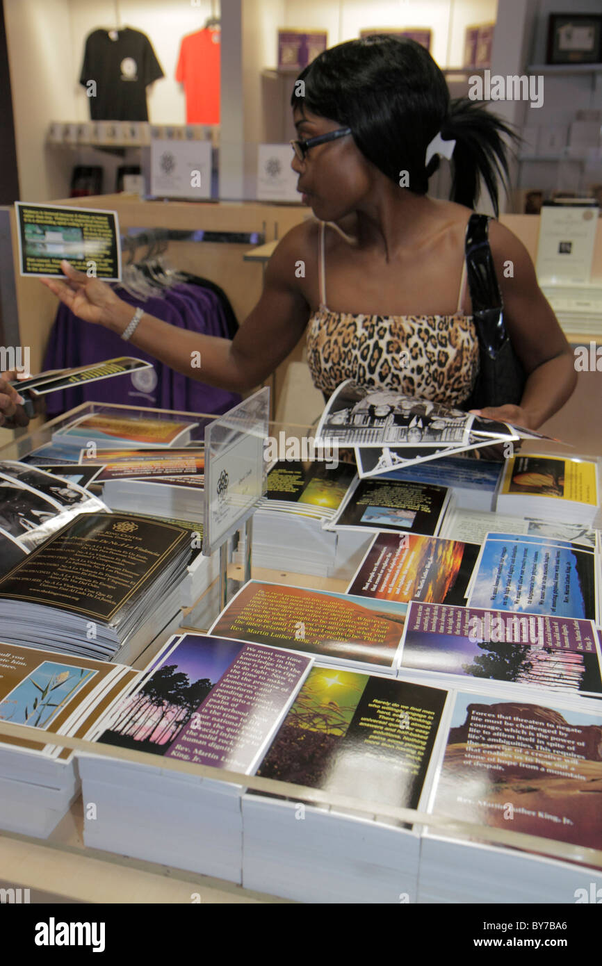 Atlanta Georgia,Martin Luther King Jr. NHS,National Historic Site,National Park Service Visitors Center,storia,movimento per i diritti civili,segregazione,Blac Foto Stock